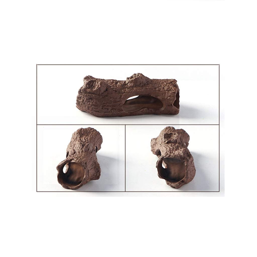 Cerámica para escondite de Reptiles, paisajismo de Acuario, decoración de hábitat, escondites de Peces, lagartos y Tortugas, Accesorios para Cajas de Cuevas de Reptiles y Corteza