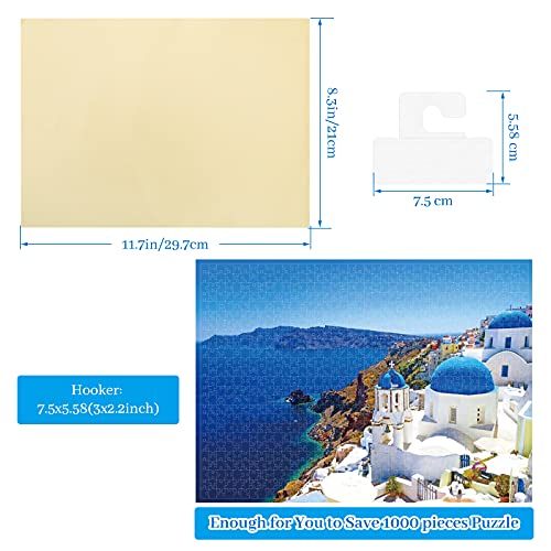 Jigsaw Puzzle Saver Stick 9 Piece Glue Sheets Clear Peel