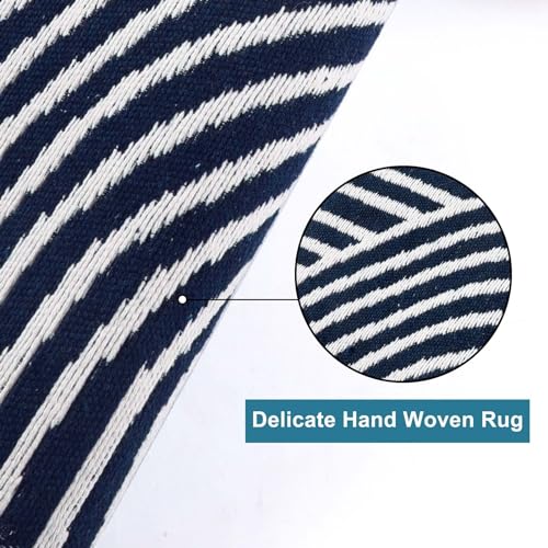 Tiffasea Washable Runner Rug 2'x6', Hallway Runner Rug Long Kitchen Rugs Laundry Room Rug Cotton Woven Area Rug Entryway Rug Throw Rugs Indoor Outdoor Rugs for Bedroom/Bathroom/Living Room - Image 4