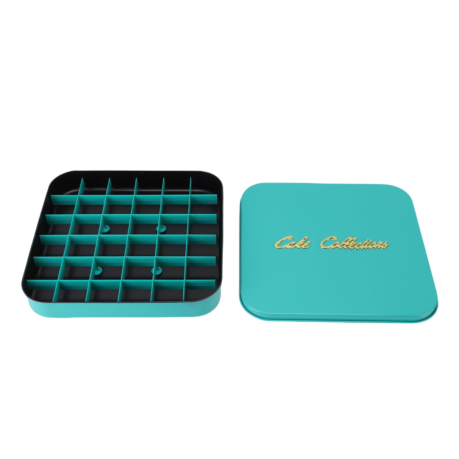 Jeffergarden Tortiera in Acciaio Inossidabile con Divisore e Coperchio, Stampo per Torte da Forno 31 X 31 Cm, Teglia per Mousse di Grande Capacità per Torte a Strati, Dessert Al Cioccolato e