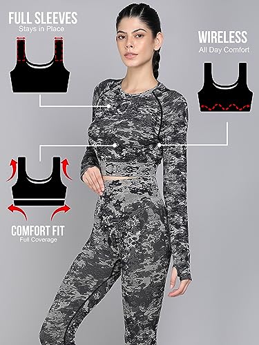 Image of Kobo Medium Impact Slip on Everyday Sports Bra for Women - Lightly-Padded, Non-Wired & High Coverage | Lined Cups with Removable Inserts (Imported)