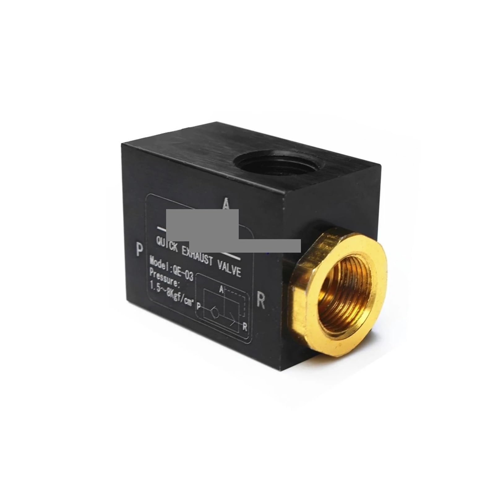 AARTERZZA Pipe Air Pneumatic Quick Exhaust Valve Aluminum QE-01 02 03 04 Way Flow G1/8" G1/4" G3/8" G1/2" Thread(QE 04)
