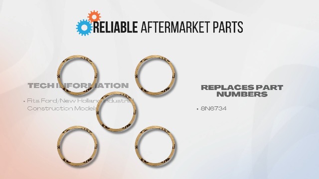 Image of 8N6734 364420R1 5 Pack of Engine Oil Drain Plug Gaskets Fits Ford 2N 8N 9N Jubilee NAA