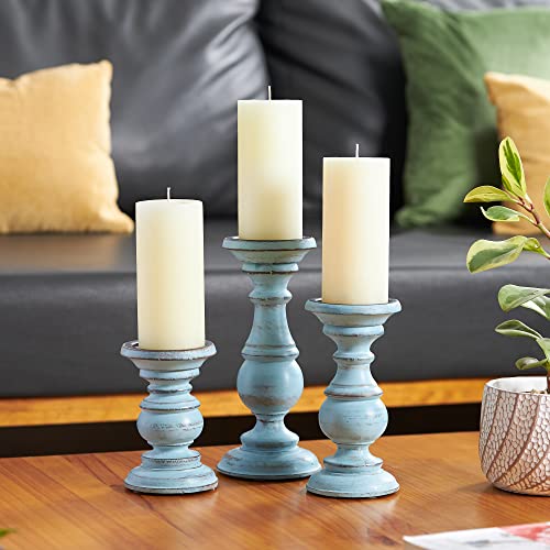 Simply Soson 3X6 Orange Citrus, Peppermint, Lemon Candles Set Of 3 | Scented Pillar Scented Candles For Home Scented | Aromatherapy Candles Gifts For Women | Gift For Mom Odor Eliminating Candle #TOP2