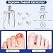 Ingrown Toenail Removal Kit, Professional Ingrown Toenail Tools Set Includes Ingrown Toenail Corrector, Tweezer, 10pcs Corrector Strips, 12pcs Podiatry Toenail Braces and 50pcs Toenail Corrector Patch