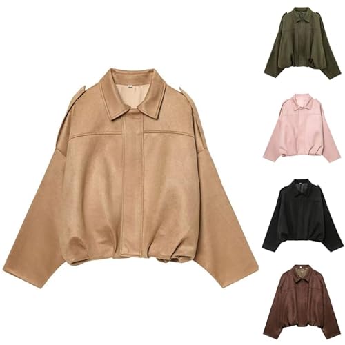 Generico giacca scamosciata donna Giacca da donna in finta pelle