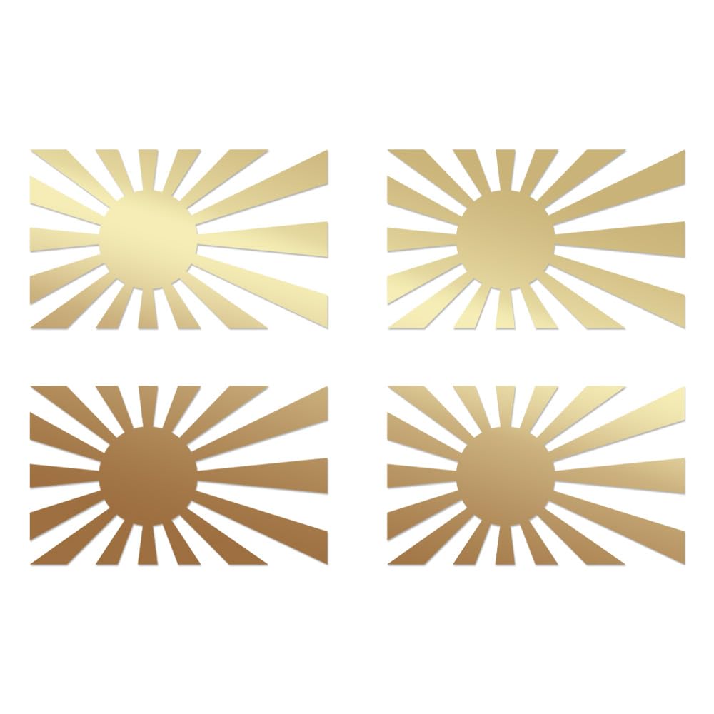 Amazon.co.jp: 日章旗 旭日旗 （艶消しマットゴールド） ミニ