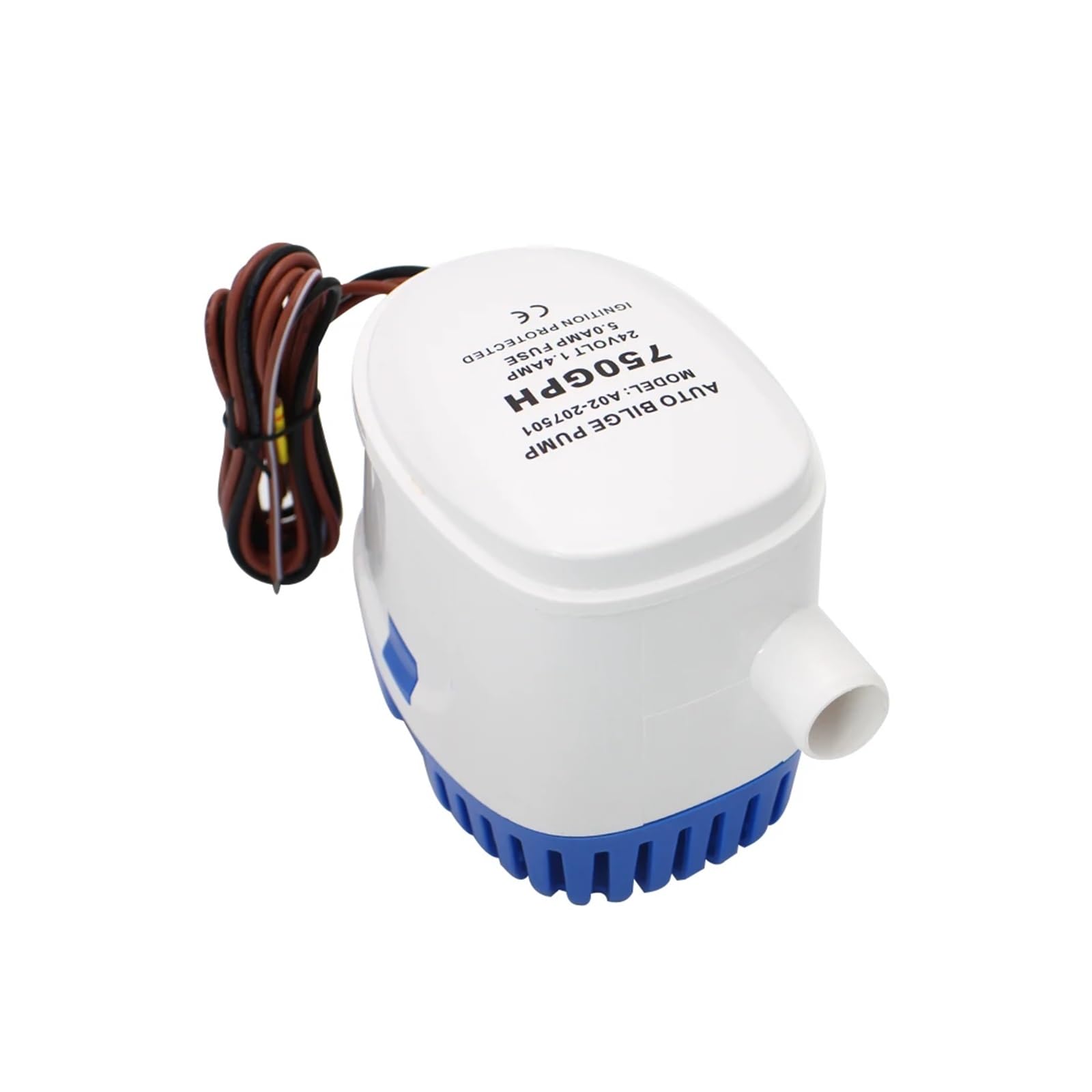 1pc DC 12V /24V Pompa di sentina automatica sommergibile for barche Acqua 750GPH(12V)