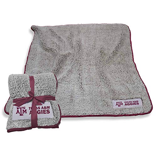 Logo NCAA Frosty Fleece 60 X 50 Blanket - Multiple Teams (Texas A&M Aggies - Maroon)