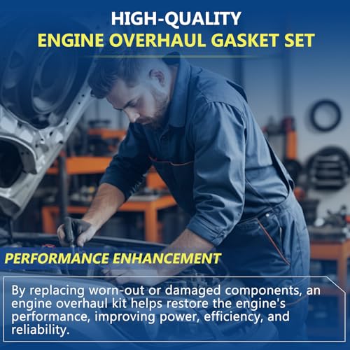 Image of G4KJ 20910-2GU03 Engine Overhaul Gasket Kit Engine Rebuild Kit Fits for 2011-2018 Optima 2.4, Fits for 2014-2020 Sorento 2.4L, Replace OE 20910-2GU03 2102025120
