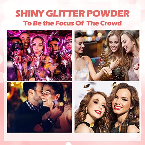 Body Glitter, Shimmer Face And Body Highlighter Powder With Sponge Head, High Gloss Fairy Glitter Sparkle Powder,Brightens Makeup Stick For Face Body Hair Cosmetic #TOP4