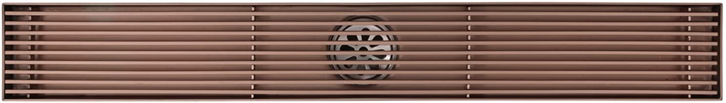 Linear shower drain, Shower Floor Drain，Linear Drain, Stainless Steel Rectangle(Bronze)
