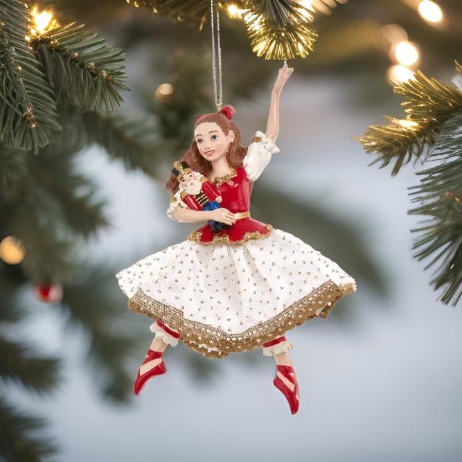 white christmas dresses Hallmark Keepsake Holiday Barbie Ornament 1997 Red Dress main image 1