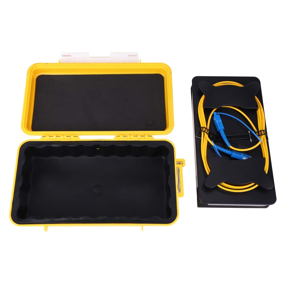 Vikye OTDR Launch Cable, OTDR Cable Box Optic Fiber Test Extension Cord SC/UPC-SC/UPC Single Mode with 2000M OTDR Extension Cord