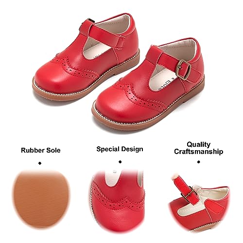 Image of Felix & Flora Toddler Little Girl Mary Jane Dress Shoes - Ballet Flats for Girl Party School Shoes