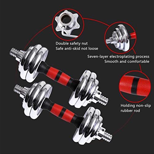 Halters Galvanische Dumbbells Armspiertrainingsapparatuur For Mannen Een Paar Dumbbell Sets Dubbele Veiligheidsmoeren… - Afbeelding 7