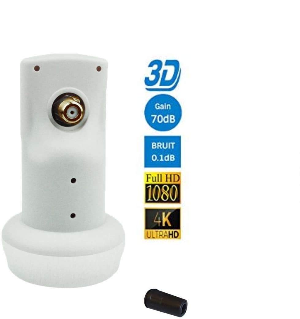 Servimat Récepteur TV Satellite HD + Carte Fransat PC6 + Câble HDMI + LNB Single