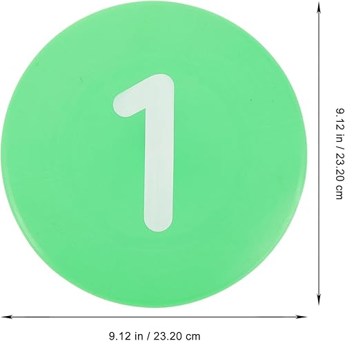Miniatura 6 de BESPORTBLE 10 Uds. Marcador de placa de marcado de cancha Líneas de marcadores de entrenamiento de agilidad Marcadores de piso de gimnasio Equipo de