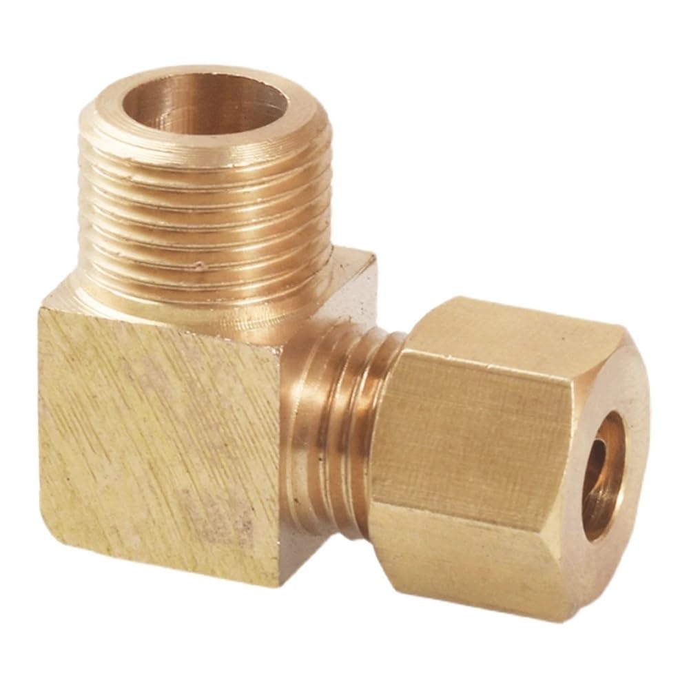 Złączki rurowe 6 8 10 12 15 16-28 mm Średnica zewnętrzna rury x 1/8" 1/4" 3/8" 1/2" 3/4" 1" Złącze zaciskowe kolankowe męskie Mosiężne złącze(1 BSP 22mm)
