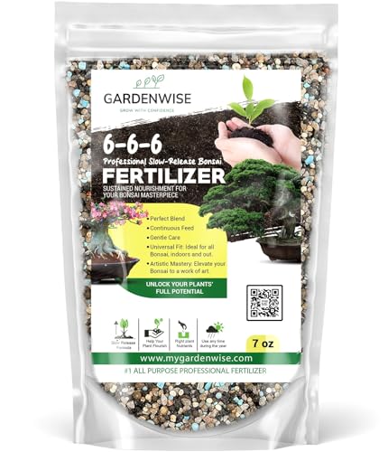 GARDENWISE Bonsai Fertilizer Pellets &ndash; Slow-Release Bonsai Tree Fertilizer & Food for Compact...