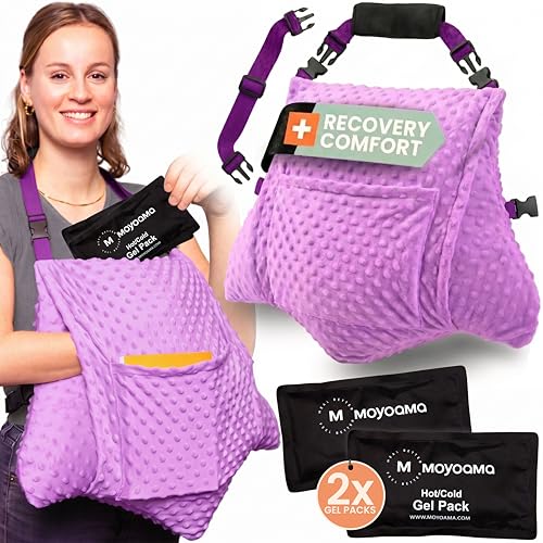 MOYOAMA 3 Pcs Hysterectomy Pillow Set - Incl 2 Gel...