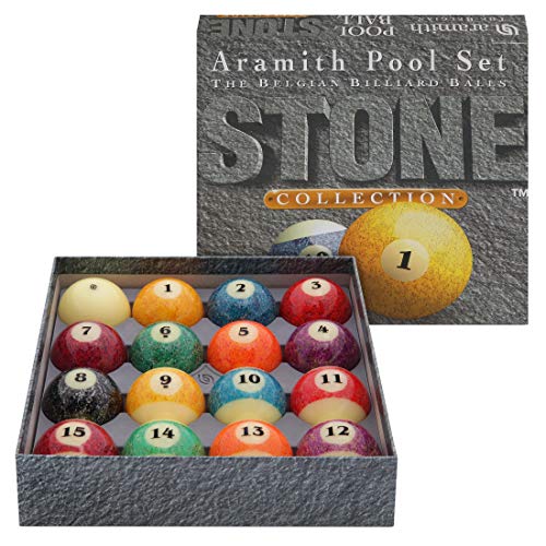 Bolas de billar Aramith Stone de 2 1/4 pulgadas para un juego preciso con diseño de granito 3