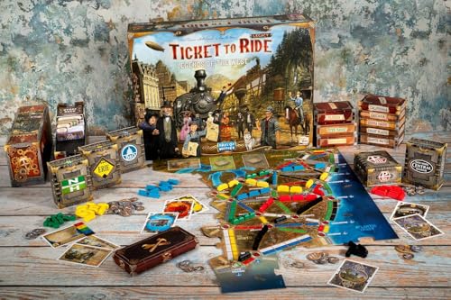 Image of Asmodee Ticket to Ride Legacy: Legends of The West Board Game - The Ultimate Train Adventure! Strategy Game, Family Game for Kids & Adults, Ages 10+, 2-5 Players, 20-90 Min Playtime