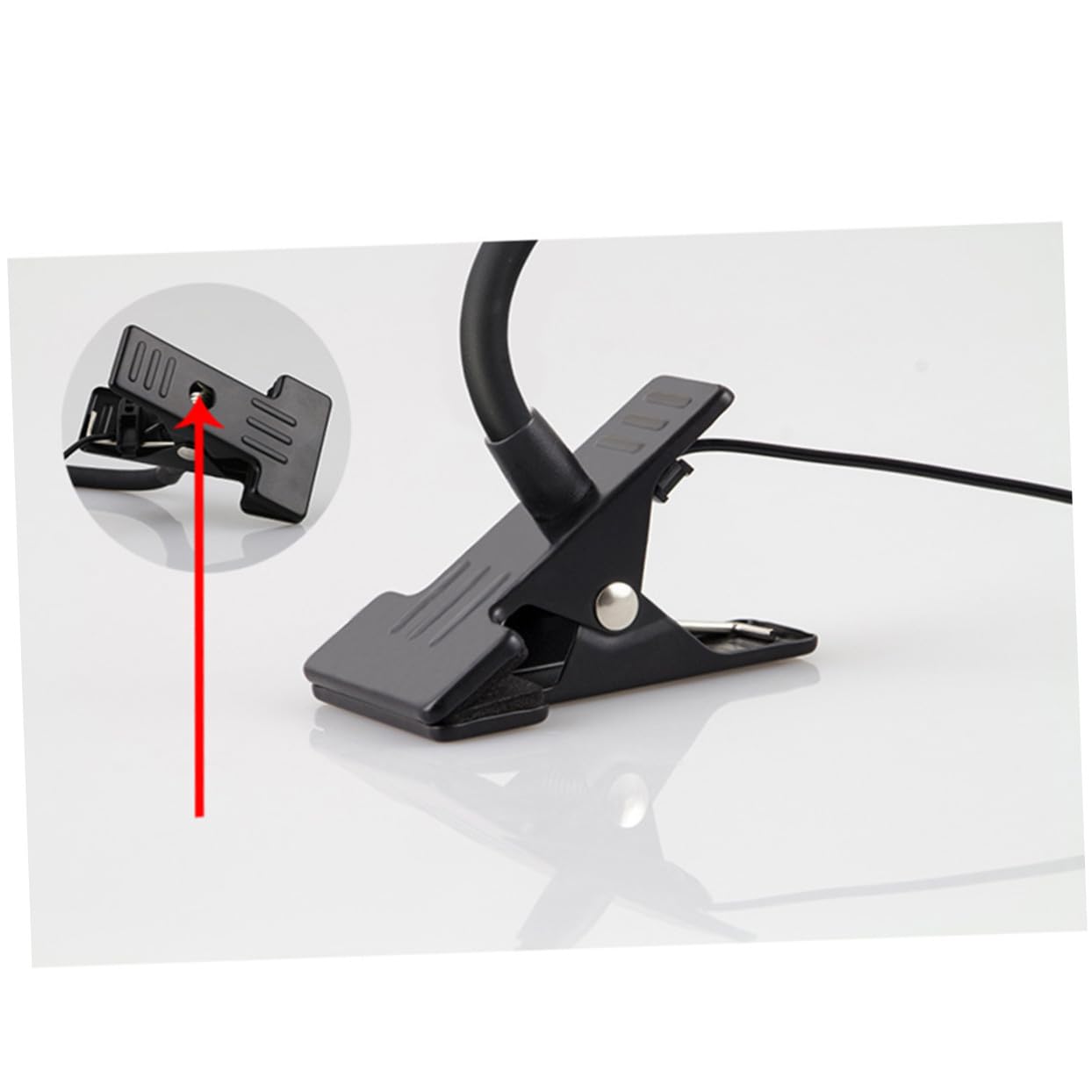 Lámpara LED de Mesa con Pinza Regulable y Cuello Flexible Luz Lectura con Temperatura Luz Escritorio Cuidado para Estudio y Portátil