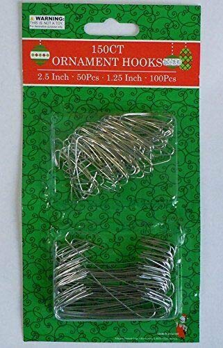 Regent 150 Count Holiday Ornament Hooks (150 Silver)