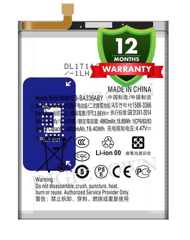 Image of Original EB-BA336ABY Battery Compatible for Samsung Galaxy A53 5G - (5000mAh) - 1 Year Warranty DF7