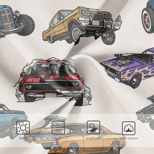 Cotton Little Boys Briefs Soft Retro Car Toddler Underwear3