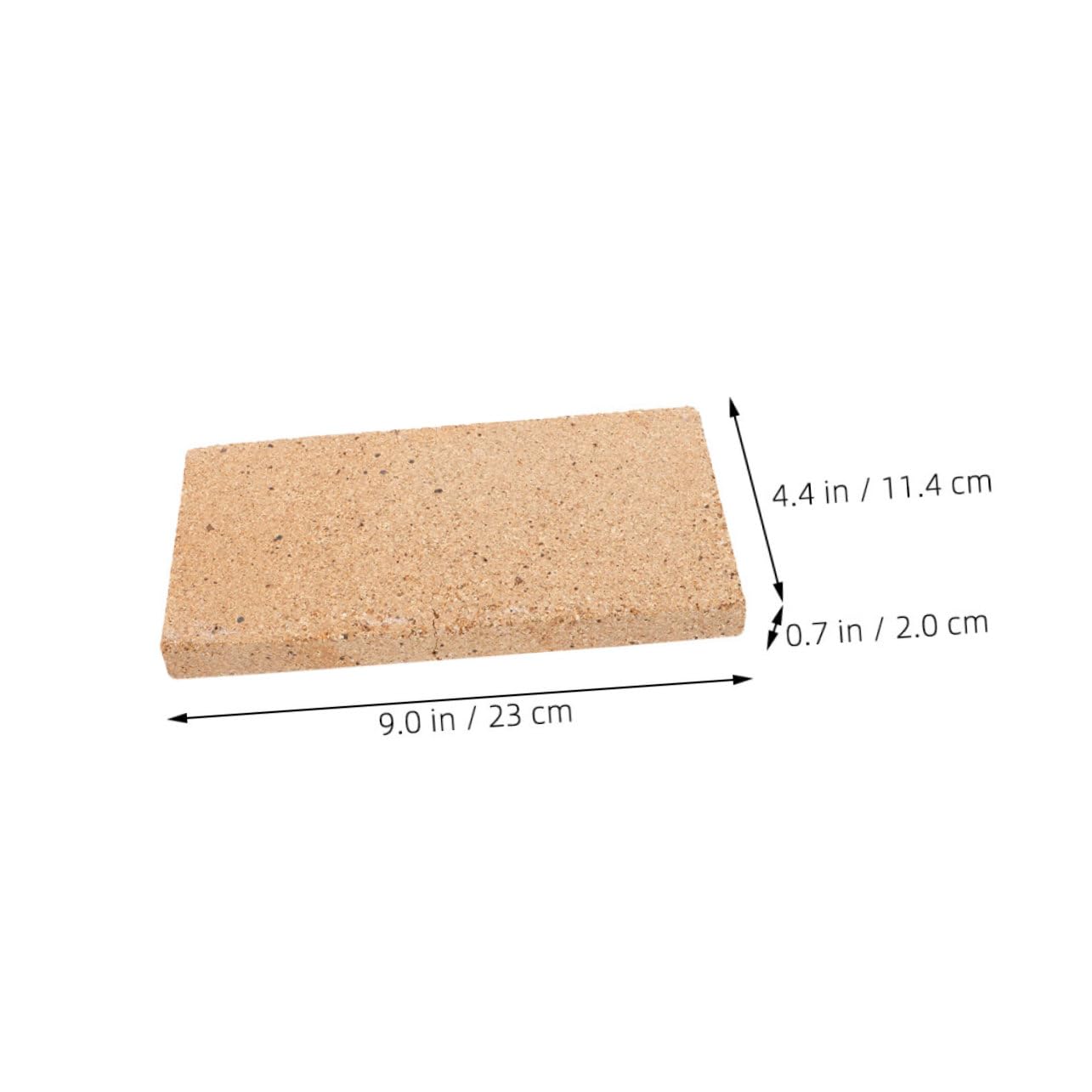 Ciieeo Mattone Refrattario in Pietra Leggero, Termoisolante e Resistente al Calore per Caminetti e Barbecue,