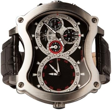 Amazon | Curtis & Co。Big Time Grandクロノ2タイムゾーンステンレス