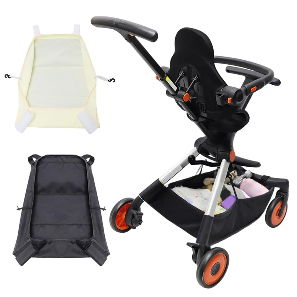 Upgrades - Bolsa organizadora para carrito de bebé, grande, almacenamiento debajo del cochecito, conveniente cesta de pañales para artículos esenciales