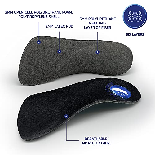 Image of Pure Stride Professional Full Women's Dress Orthotic - Shoe Insert & Support for Metatarsals, High Arch, Flat Feet - Pain Relief for Plantar Fasciitis, Arch, Heel - 1 Pair, Women's 9.5-11