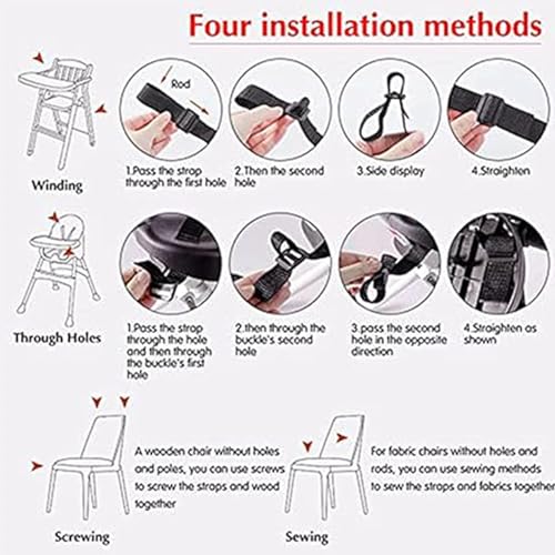 YANINEE 5 Punkt Verstellbare Sicherheitsgurt für Kinderwagen Tripp Trapp Gurt Hochstuhl