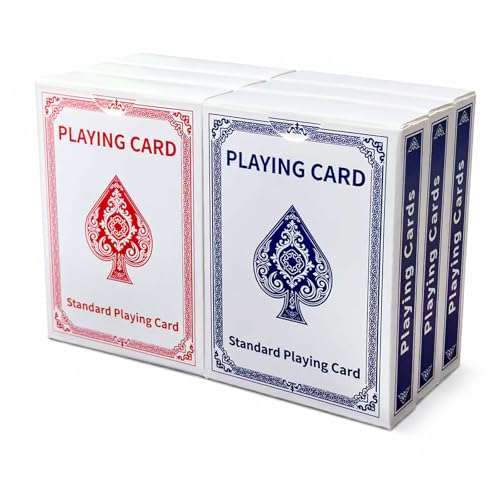 ZWRJKPL Playing Cards 6 Pack Decks of Cards Standard Playing Cards Bulk