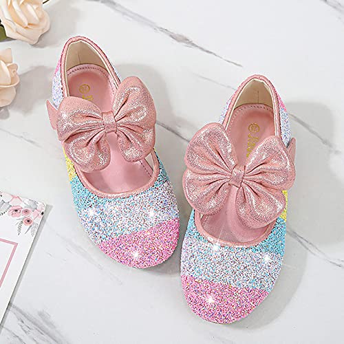 EnJoCho Rhinestone Bow Single Shoes Girls Dancing Sandals Pearl Shoes Shoes Shoes Kids Crystal Princess Shoes Bling Shoes3