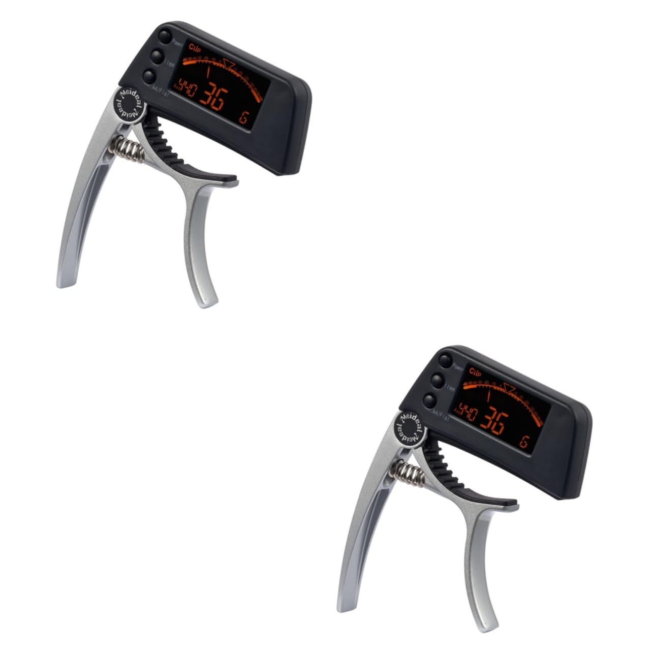 2pezzi Accordatore e Capo Elettronico Display Lcd Tuner Clip Chitarra Ukulele e Banjo Strumento Sensibilità