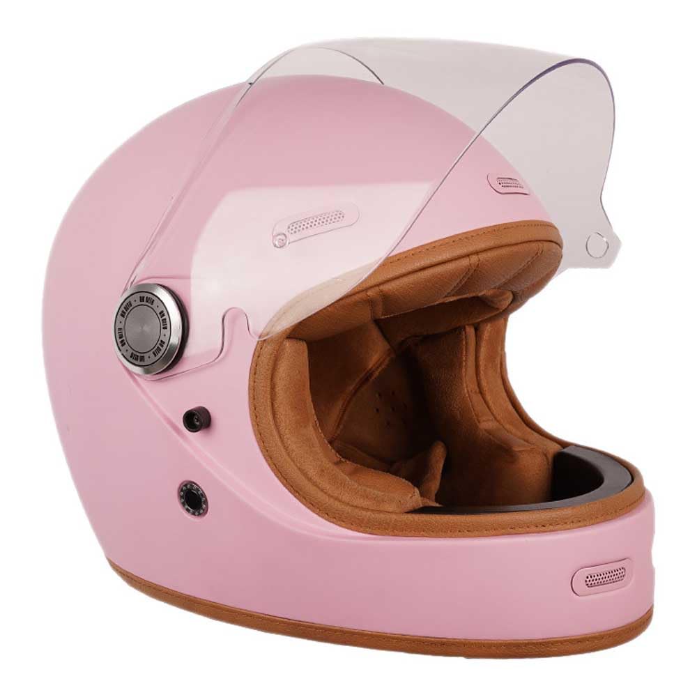 By City Casco Roadster III Rosa, Integral de Fibra de Vidrio, Interior Desmontable, Preparado para Bluetooth (M)