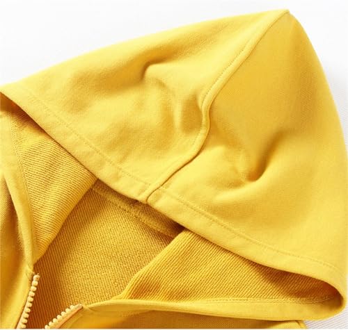 Image of HILEELANG Boy Hoodie Sweatshirt Zip-Up Cotton Casual Pocket Jacket Spring Fall Clothes