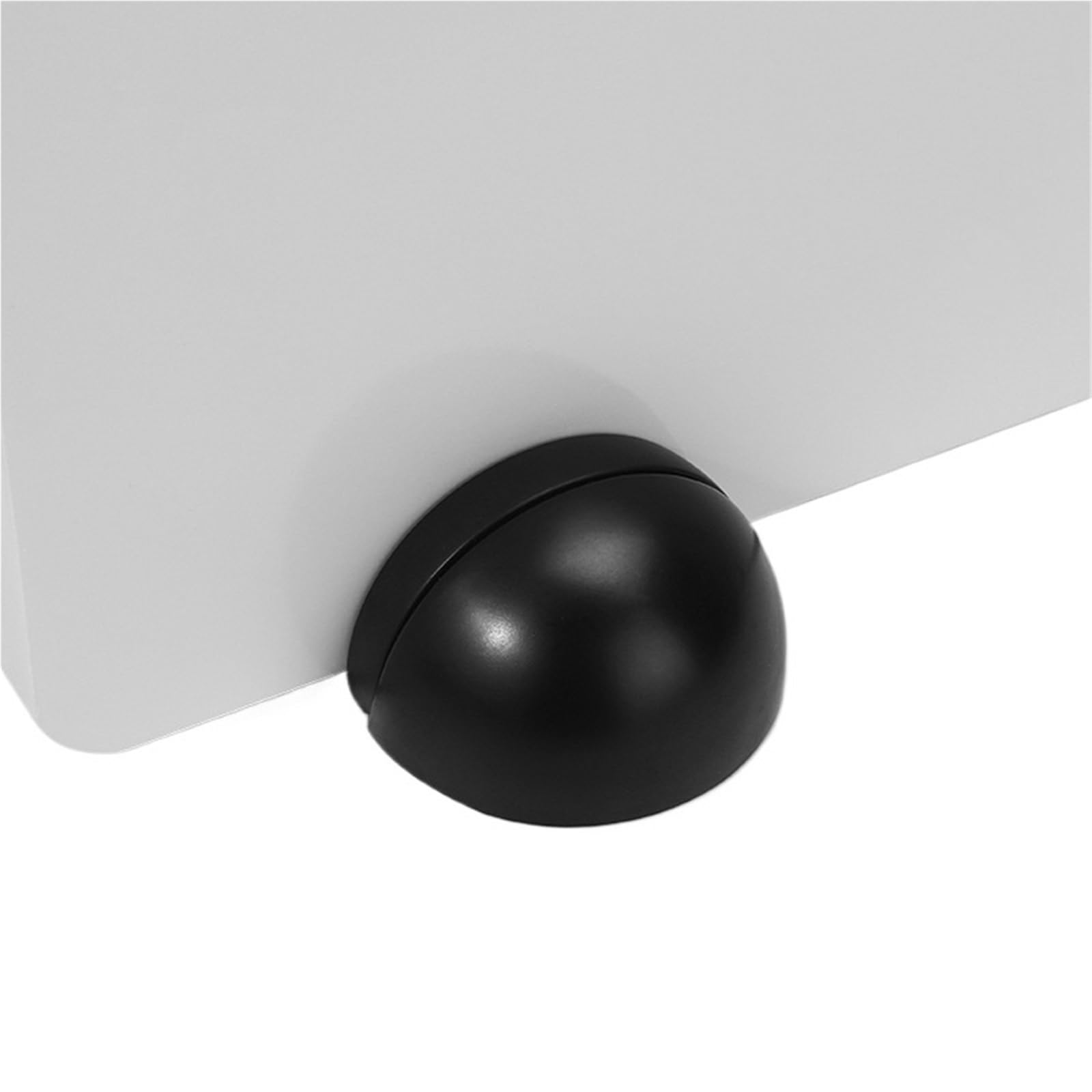 Xctdsvah Black Door Stop Hidden Door Holder Non Punching Sticker Floor Mounted Nail-Free Stop Hardware(Black)