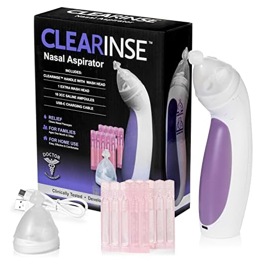CLEARinse Electric Nasal Cleaning Aspirator and Saline Starter Kit