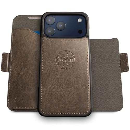 Coque iPhone 17 Pro Max magnétique Dreem Fibonacci étui portefeuille cuir végan