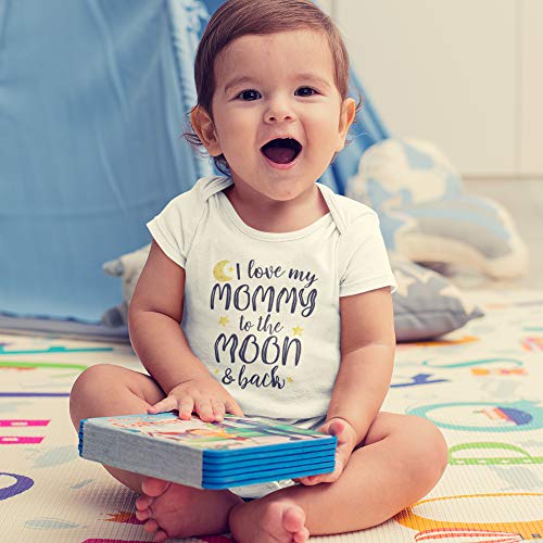 I Love My Mommy to The Moon and Back Baby Bodysuit One Piece or Toddler T-Shirt3