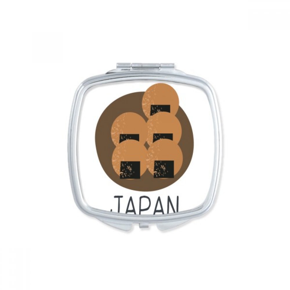 Miroir de poche portable cuisine japonaise maquillage compact