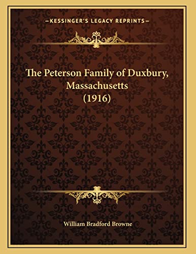 The Peterson Family of Duxbury, Massachusetts (1916)