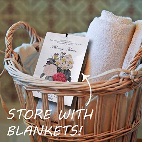 MYARO Sachets for Drawers and Closets, 12 Packs Rose Sachet Bags Closet