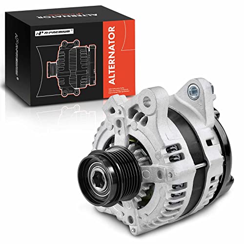 A-Premium Alternator Compatible with Toyota Corolla 2009-2011, Matrix 2009-2010 & Pontiac Vibe 2009-2010 & Scion xD 2008-2014, L4 1.8L, 12V 100A 6-Groove Pulley CW, Replace104210-5490, 27060-0T040