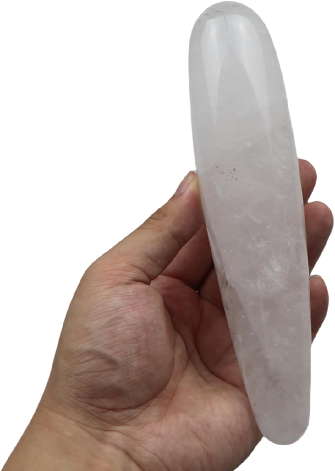 7.08 Inch Natural Clear Quartz Crystal Healing Wand Polished Crystals Energy Healing Yoni Stones Meditation Tool image 5